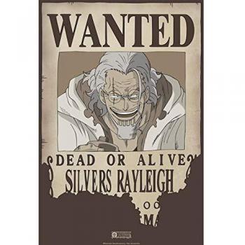 Póster Wanted Rayleigh - One Piece (52 x 35 cm) - Decora Tu Hogar