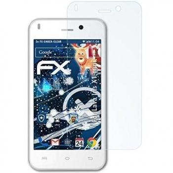 3 x atFoliX Antichoque Película Protectora Lava Iris X1 mini Protector Película - FX-Shock-Clear