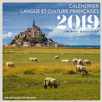 Calendrier langue et culture françaises: Un défi quotidien avec un livret des réponses