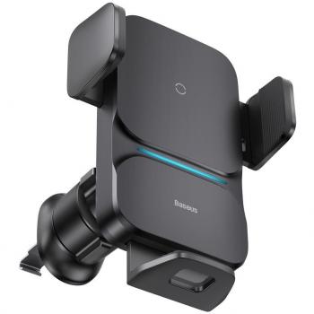 Cargador Inalámbrico / Soporte para Coche Baseus Wisdom - 15W - Negro