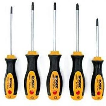 Ironside M261091 - Destornilladores 5 pzas boca torx x3 + boca plana x2