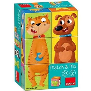 Goula - Match & Mix, Puzle de Cubos apilables a partir de 2 años