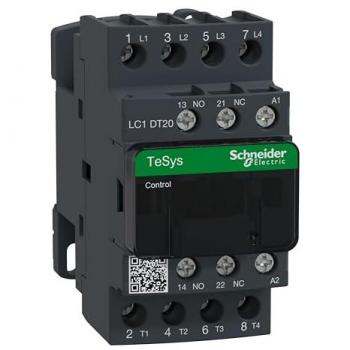 Contactor TeSys D LC1DT20E7 20A AC1 4P 1NA/1NC 48 Vac Schneider Electric