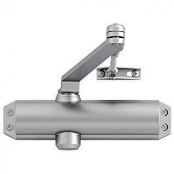 Tesa Assa Abloy 3012497 Cierrapuertas con Retenedor Plateado, Plata, Con Retención