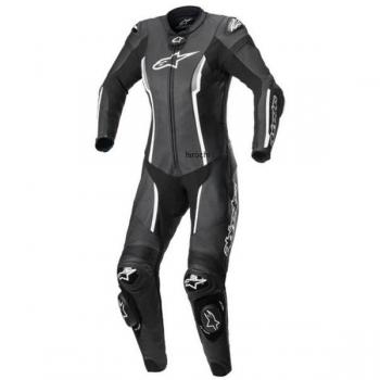 Mono de Cuero para Mujer Alpinestars Stella Missile V2 Negro-Blanco Talla 38
