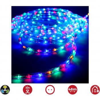Tubo Flexiled LED 2 Vías Multifunción 48m, 36 LEDs/m, Multicolor (IP44 Interior-Exterior) EDM