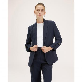 Motivi - Blazer Vaporoso con Abotonadura Simple en Color Negro, tipo de producto: blazer de mujer, características: vaporoso, botonadura simple