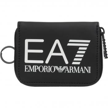 Cartera Maxilogo EA7 Unisex Negra de Poliéster, Talla Única 2024