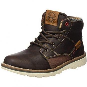 CHEIW 47214XW - Zapatos de cordones para niños, color marrón, talla 34