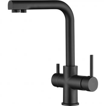 Grifo de cocina monomando negro mate con sistema de ósmosis Marsella Imex