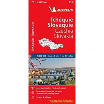 Mapa Michelin de Chequia y Eslovaquia 1:600.000