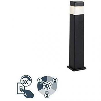 Baliza moderna negra 80cm LED regulable IP55 - ELISA-ESTER