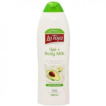 La Toja - Gel Crema de ducha y Body Milk - Aroma Aguacate - Piel Ultrasuave - 550ml