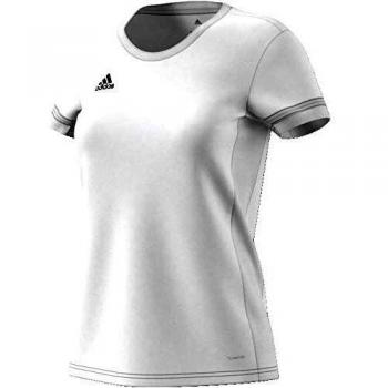 adidas T19 SS JSY W Camiseta de Manga Corta, Mujer, White, XL/L