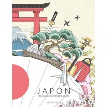Japón libro para colorear para adultos 1