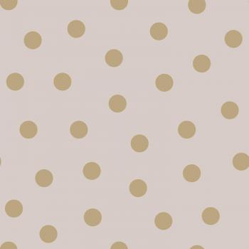 Papel Pintado Infantil Puntos Rosa Suave y Oro - Estahome - Intissé Certificado FSC - 0,53 x 10,05 m