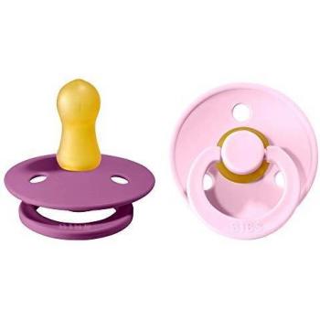 BIBS Chupete Colour Baby Pink/Lavender 0-6 meses, 2 pcs
