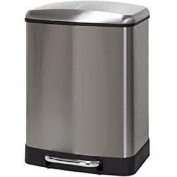 Cubo Pedal Rectangular METALICO Doble