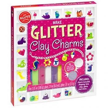 Make Glitter Clay Charms