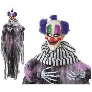 Adorno Decorativo Payaso Colgante de Halloween con Luz y Sonido (95 x 16 x 120 cm)