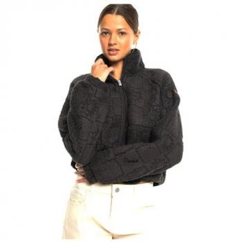 Chaqueta Polar Roxy Blurry Cloud Full Zip negro mate mujer - M