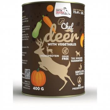SYTA MICHA Comida Húmeda para Perros Sabor Ciervo 400 G