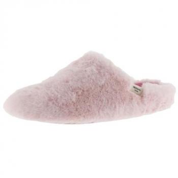 Victoria - Zapatillas de casa abiertas de mujer de pelo soft con plantilla tipo borreguito 1081119 Rosa 39
