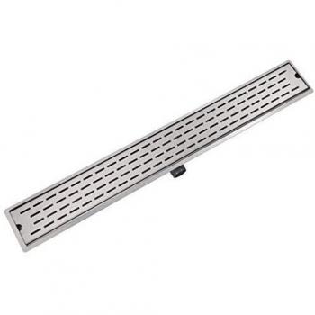 vidaXL Desagüe Lineal Ducha Líneas 1030x140 mm Flujo 40 L/min Acero Inoxidable