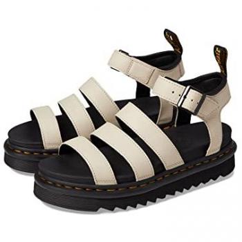 Dr. Martens Beige Blaire Sandal, Flat Sandals, female, Sizes: 6 UK, 9 US