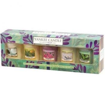 Yankee Candle Pure Essence - Juego de 5 velas, varios olores