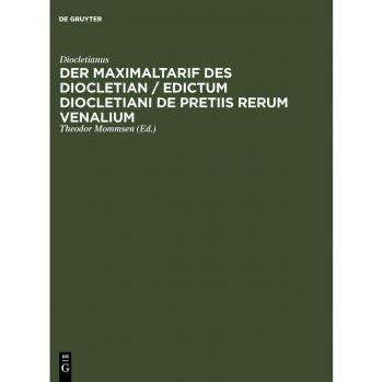 Diocletian's Price Edict: Maximum Price Regulation Document