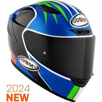 Casco integral Suomy Track-1 Pecco Mugello 2022 E06 - Negro Azul - Talla 2XL