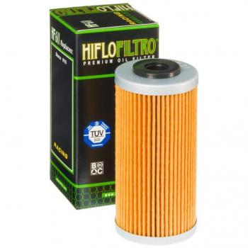 Filtro de aceite HIFLO HF611 para motocicletas HUSQVARNA TE 449, compatible con modelos específicos, fabricado por HifloFiltro, diseñado para un rendimiento óptimo del motor y una filtración eficiente de impurezas