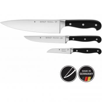 WMF Spitzenklasse Plus Juego de 3 Cuchillos con hoja de acero templado especial completamente forjado