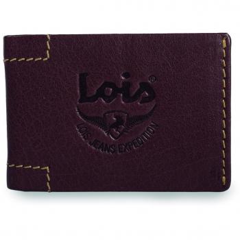 LOIS - 28385 BILLETERO PIEL TEXAS, Color Marron oscuro