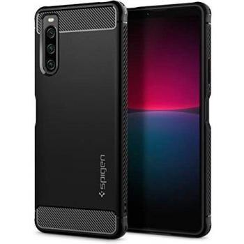 Spigen Rugged Armor Case Compatible with Sony Xperia 10 IV - Matte Black
