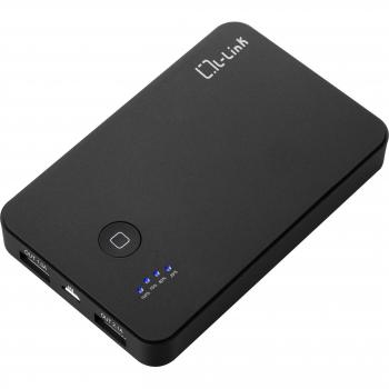 L-Link LL-5600 - Cargador portátil de alta capacidad de 5600 mAh, color negro