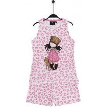 PIJAMA GORJUSS SANTORO SIN MANGAS PURRRFECT LOVE PARA NIÑA