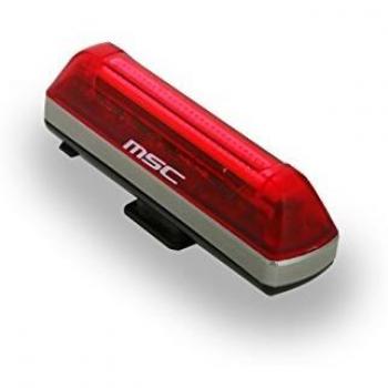 MSC Bikes LIGHT40RR Luz led Trasera roja, Negro, 40 Lumens