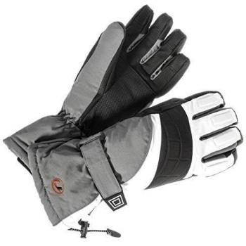 Ultrasport - Guantes de Ski/Snowboard para Hombre, Blanco/Gris/Negro, XL