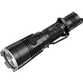 Nitecore MH27UV 1000 Lumens Palm Sized Torch, CREE XP-L HI, Multitask Hybrid, Rechargeable Flashlight, 18650 Battery Compatible, White Light, Red Light, Blue Light, UV Light, Black