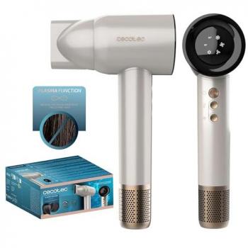 Secador de Pelo Cecotec Bamba IoniCare RockStar Nano IonTech Champagne, 110000 RPM, Pantalla Digital, Control Inteligente del Calor, 3 Temperaturas y Función Memoria