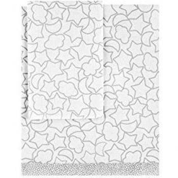 Sabanas Minicuna Dream Gris Estampadas Petit Praia
