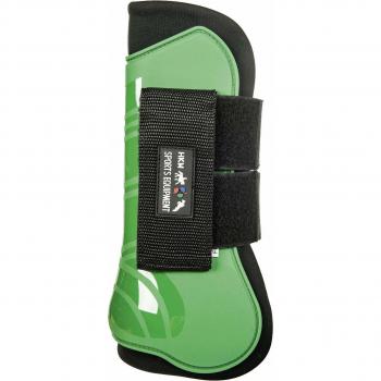 Hkm 91995691.0652 Protecciones Forradas y Protectores para menudillo, Juego de 4, Genua, grassgrün/Negro