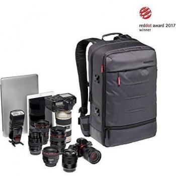 Manfrotto Mover-50 Mochila Manhattan Multiusos para Llevar la Cámara y los Accesorios, Material Repelente al Agua, Mochila de Fotografía con Compartimento para PC y Tabletas, con Enganche para Trípode