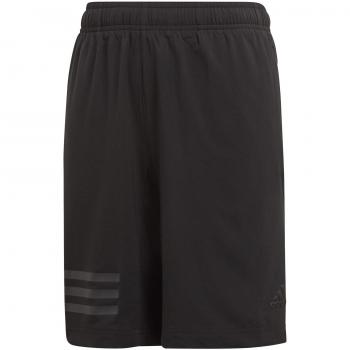 Adidas Training 3 Stripes Woven Short 1/2, otoño/Invierno, Niños, Color Negro, tamaño 164