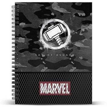 Marvel THOR - Hammer-Cuaderno Papel Cuadriculado DIN A5