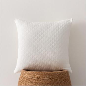 GAMUSI - Pack 2 fundas cojín jacquard liso África 45x45 cm