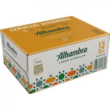 Cerveza Especial Alhambra - Pack de 12 latas de 33 cl