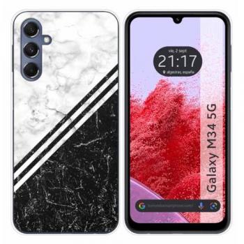 Funda de Silicona Diseño Mármol 01 para Samsung Galaxy M34 5G